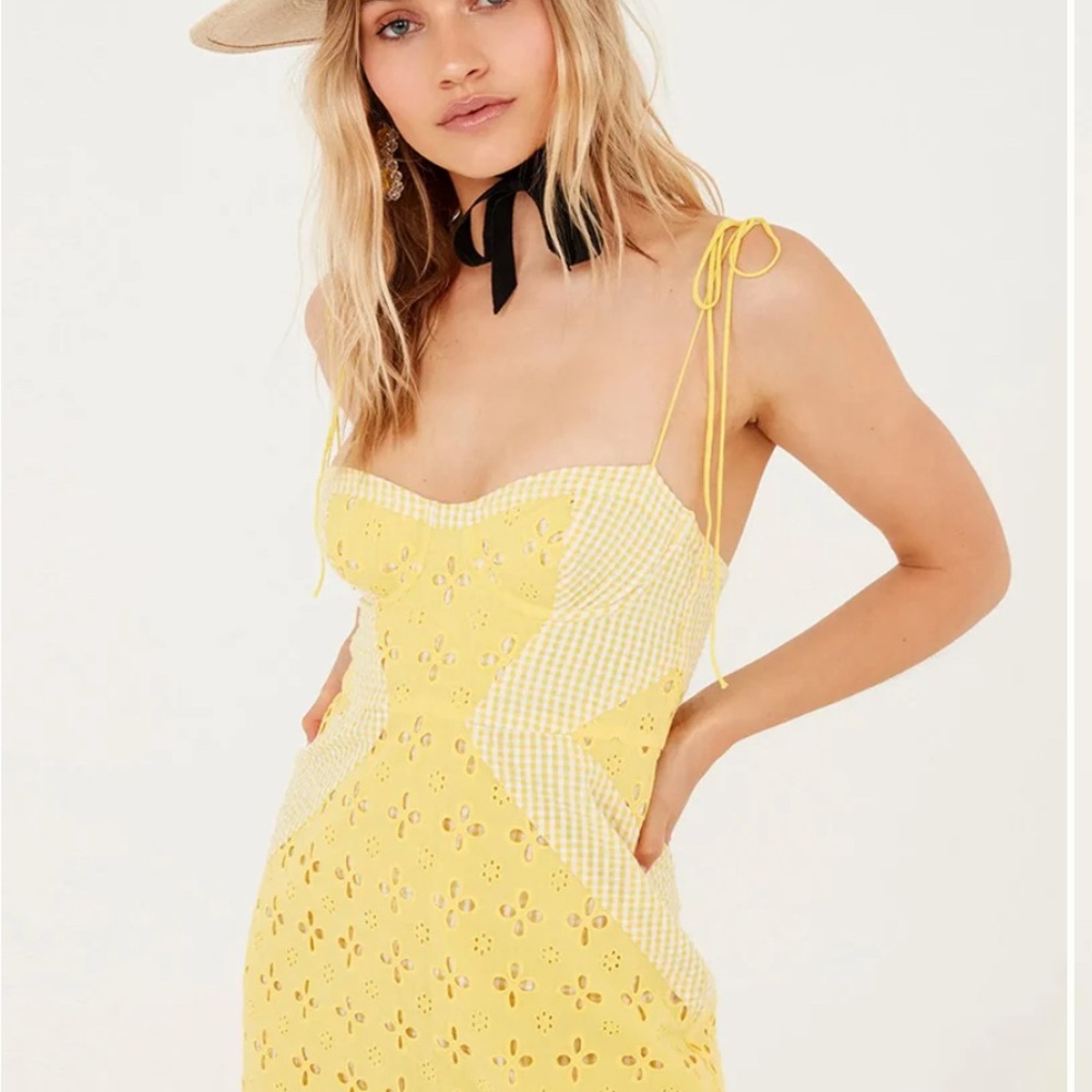 For Love And Lemons Yellow Dress